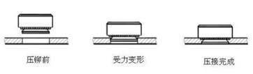 壓鉚螺母壓接過(guò)程