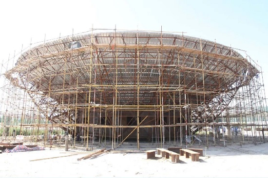 天問一號火星探測器，70米天線（GRAS-4）制造過程圖